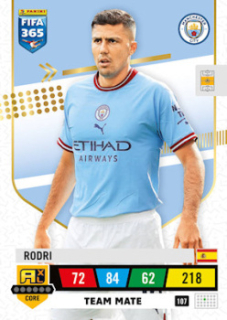 Rodri Manchester City 2023 FIFA 365 Team Mate #107